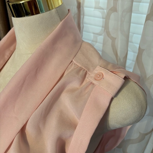 Sleeveless Pink Button-Up Vest,size XS - Picture 3 of 5